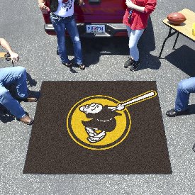 MLB - San Diego Padres Brown/Yellow Tailgater Rug 5'x6', 22333