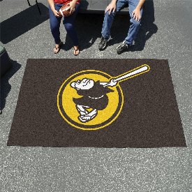 San Diego Padres Ulti-Mat Rug - 5ft. x 8ft. - Swinging Friar Jersey Sleeve Logo, 22334