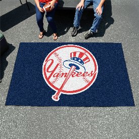 New York Yankees Ulti-Mat Rug - 5ft. x 8ft. - Circular Yankees Primary Logo, 22341