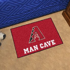 Arizona Diamondbacks Man Cave Starter Mat Accent Rug - 19in. x 30in. - A Primary Cap Logo, 22371