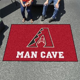Arizona Diamondbacks Man Cave Ulti-Mat Rug - 5ft. x 8ft. - A Primary Cap Logo, 22374