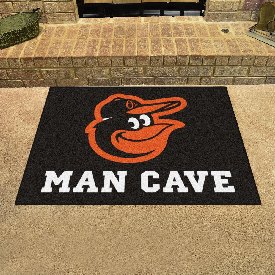 Baltimore Orioles Man Cave All-Star Rug - 34 in. x 42.5 in., 22380