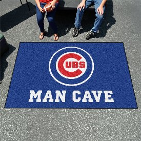 Chicago Cubs Man Cave Ulti-Mat Rug - 5ft. x 8ft. - Circular Cubs Primary Logo, 22390
