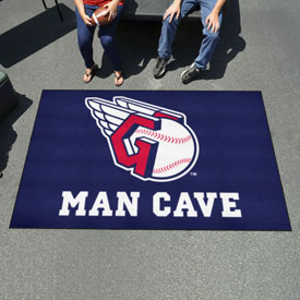 Cleveland Guardians Man Cave Ulti-Mat Rug - 5ft. x 8ft. - Guardians Fastball Primary Logo, 22402