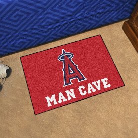 Los Angeles Angels Man Cave Starter Mat Accent Rug - 19in. x 30in. - A Primary Cap Logo, 22419