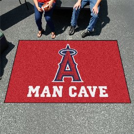 Los Angeles Angels Man Cave Ulti-Mat Rug - 5ft. x 8ft. - A Primary Cap Logo, 22422