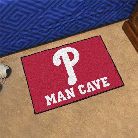 MLB - Philadelphia Phillies Man Cave Starter Rug 19"x30", 22451