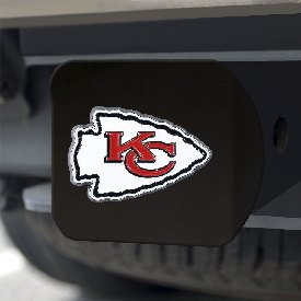Kansas City Chiefs Black Metal Hitch Cover - 3D Color Emblem, 22574