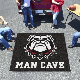 Georgia Bulldogs Man Cave Tailgater Rug - 5ft. x 6ft. - New Bulldog Head Logo, 22877