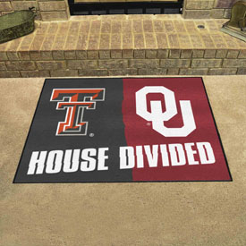 House Divided: Texas Tech / Oklahoma House Divided Rug 33.75"x42.5", 22975