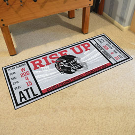 Atlanta Falcons Ticket Runner Rug - 30in. x 72in. - Falcons Helmet Logo, 23111