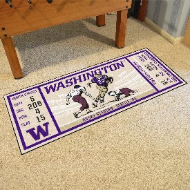 Washington Huskies Ticket Runner Rug - 30in. x 72in., 23152