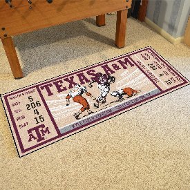 Texas A&M Aggies Ticket Runner Rug - 30in. x 72in., 23166