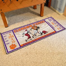 Clemson Tigers Ticket Runner Rug - 30in. x 72in., 23182