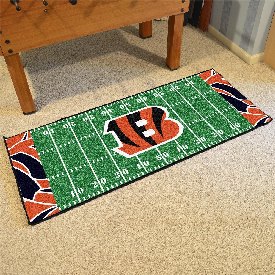 Cincinnati Bengals Football Field Runner Mat - 30in. x 72in. XFIT Design, 23229