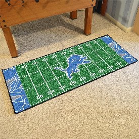 Detroit Lions Football Field Runner Mat - 30in. x 72in. XFIT Design, 23260