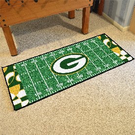 Green Bay Packers Football Field Runner Mat - 30in. x 72in. XFIT Design, 23266