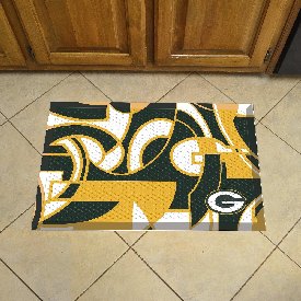 Green Bay Packers Rubber Scraper Door Mat XFIT Design, 23270