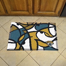 Jacksonville Jaguars Rubber Scraper Door Mat XFIT Design, 23290