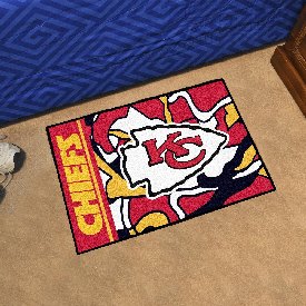 Kansas City Chiefs Starter Mat XFIT Design - 19in x 30in Accent Rug, 23297