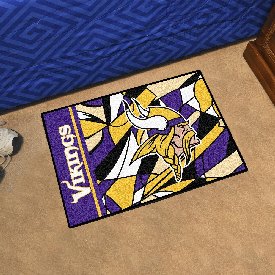 Minnesota Vikings Starter Mat XFIT Design - 19in x 30in Accent Rug, 23321