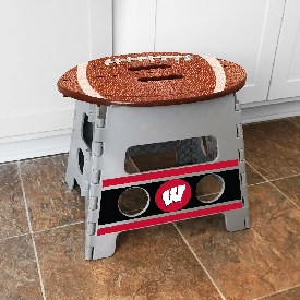 Wisconsin Badgers Folding Step Stool - 13in. Rise, 24576