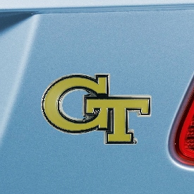 Georgia Tech Yellow Jackets 3D Color Metal Emblem, 25004