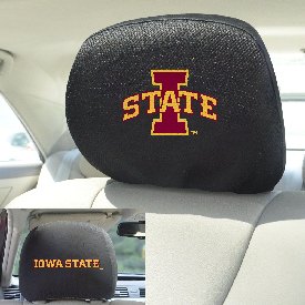 Iowa State Cyclones Embroidered Head Rest Cover Set - 2 Pieces, 25037