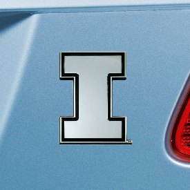 Illinois Illini 3D Chrome Metal Emblem, 25130