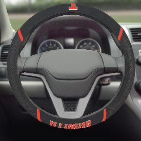 Illinois Illini Embroidered Steering Wheel Cover, 25137