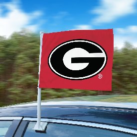 Georgia Bulldogs Car Flag Large 1pc 11" x 14", 25480