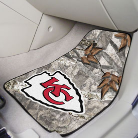 Kansas City Chiefs Camo Front Carpet Car Mat Set - 2 Pieces, 25503