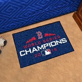 Boston Red Sox Dynasty Starter Mat Accent Rug - 19in. x 30in. - Championship - 2018 MLB World Series Champions, 25703