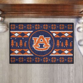 Auburn Tigers Holiday Sweater Starter Mat Accent Rug - 19in. x 30in., 25804