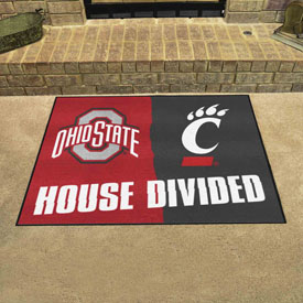 House Divided - Ohio State/University of Cincinnati Mat 33.75"x42.5", 25984