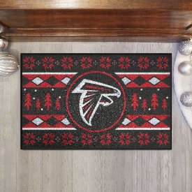 Atlanta Falcons Holiday Sweater Starter Mat Accent Rug - 19in. x 30in. - Falcon Primary Logo, 26191