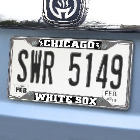 Chicago White Sox Chrome Metal License Plate Frame, 6.25in x 12.25in, 26544
