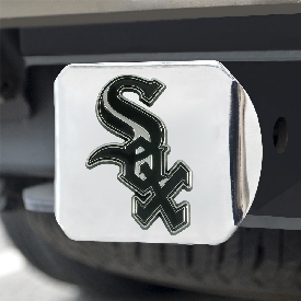 Chicago White Sox Chrome Metal Hitch Cover with Chrome Metal 3D Emblem, 26548