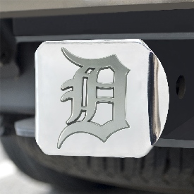 Detroit Tigers Chrome Metal Hitch Cover with Chrome Metal 3D Emblem, 26582