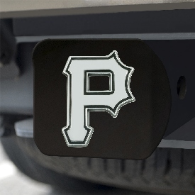 Pittsburgh Pirates Black Metal Hitch Cover with Metal Chrome 3D Emblem, 26682