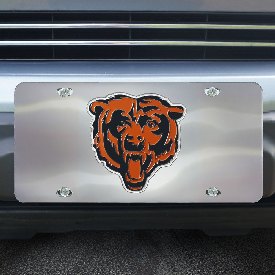 Chicago Bears 3D Stainless Steel License Plate, 27350