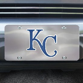 Kansas City Royals 3D Stainless Steel License Plate, 27557