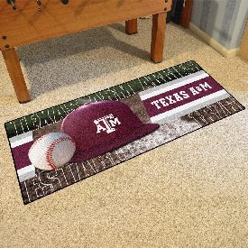Texas A&M Aggies Baseball Runner Rug - 30in. x 72in., 28016