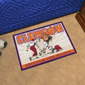 Clemson Tigers Starter Mat Accent Rug - 19in. x 30in. Ticket Stub Starter Mat, 28092