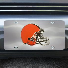 Cleveland Browns 3D Stainless Steel License Plate, 28626