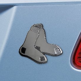 Boston Red Sox 3D Chrome Metal Emblem - Red Socks Primary Logo, 28663