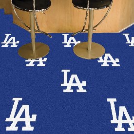 Los Angeles Dodgers All Blue Team Carpet Tiles - 45 Sq Ft., 28672