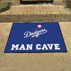 Los Angeles Dodgers Man Cave All-Star Rug - 34 in. x 42.5 in. - "Dodgers" Jersey Lettering, 28675