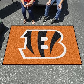 Cincinnati Bengals Ulti-Mat Rug - 5ft. x 8ft. - Striped B Primary Logo, 28730