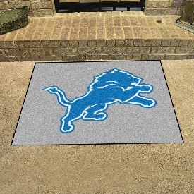 Detroit Lions All-Star Rug - 34 in. x 42.5 in. - Lion Primary Logo, 28744